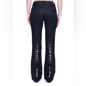 ViaVia Lace Up grommet flare jean